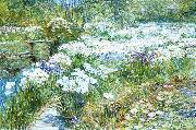 Childe Hassam The Water Garden oil